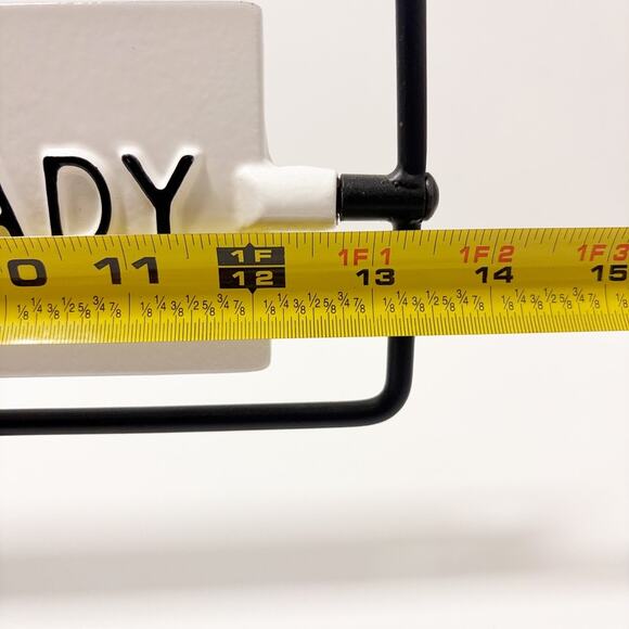 Magnolia Hearth and Hand Reversible Metal Sign Hello There/Miss You Already B&W - Picture 3 of 8